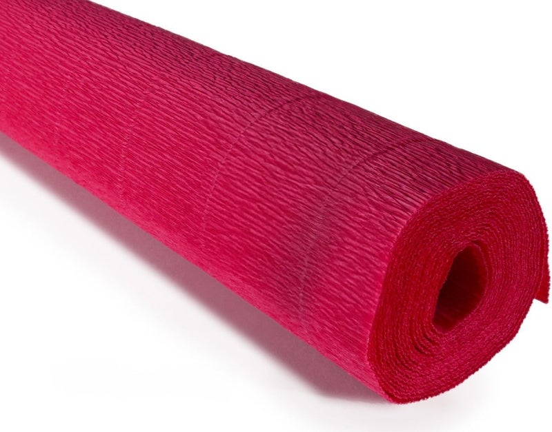 LCREATE LCREATE LCREATE Cartotecnica Rossi 140g 10 Inch Wide 8.2ft Long Italian Crepe Paper Rollfor Wedding Ceremony Various Large Festivals Decoration (Soft Red（982）) - Image 1